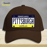 Pittsburgh Pennsylvania State Novelty License Plate Hat Cotton / Dark Brown