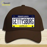 Gettysburg Pennsylvania State Novelty License Plate Hat Cotton / Dark Brown
