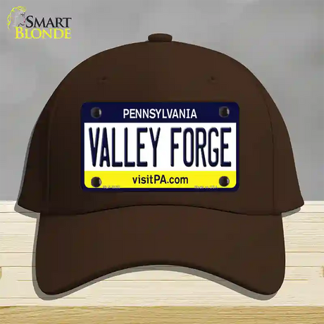 Valley Forge Pennsylvania State Novelty License Plate Hat Cotton / Dark Brown