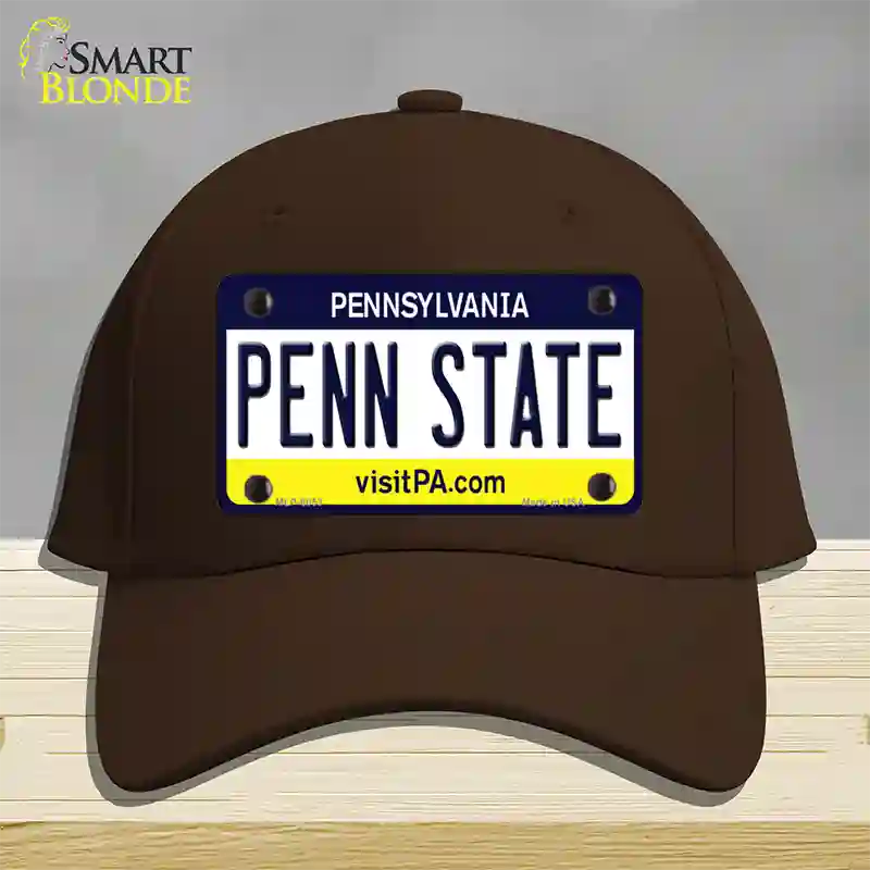 Penn State Pennsylvania State Novelty License Plate Hat Cotton / Dark Brown