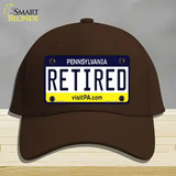 Retired Pennsylvania State Novelty License Plate Hat Cotton / Dark Brown