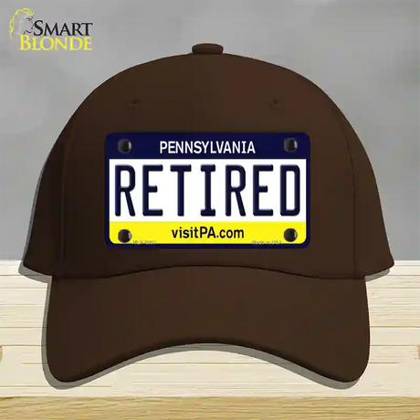 Retired Pennsylvania State Novelty License Plate Hat Cotton / Dark Brown