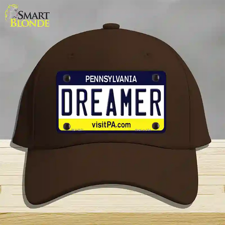 Dreamer Pennsylvania State Novelty License Plate Hat Cotton / Dark Brown
