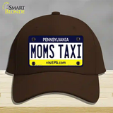 Moms Taxi Pennsylvania State Novelty License Plate Hat Cotton / Dark Brown