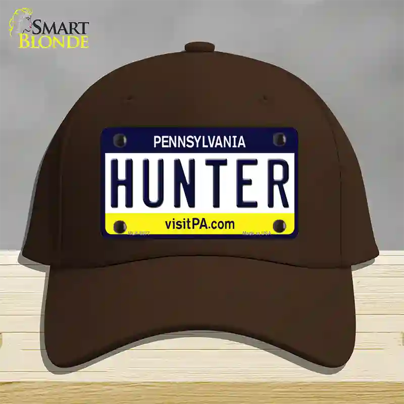 Hunter Pennsylvania State Novelty License Plate Hat Cotton / Dark Brown