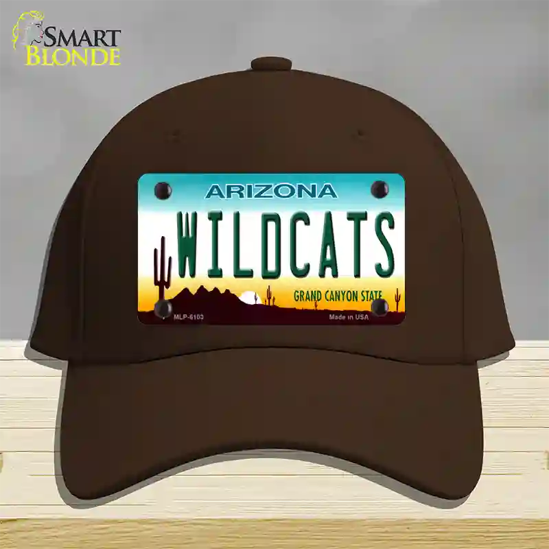 Wildcats Arizona Novelty License Plate Hat Cotton / Dark Brown