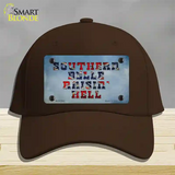 Southern Bell Raisin Hell Novelty License Plate Hat Cotton / Dark Brown