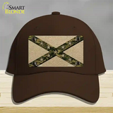 Confederate Stripes Camo Novelty License Plate Hat Cotton / Dark Brown