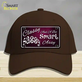 Classy Sassy Novelty License Plate Hat Cotton / Dark Brown