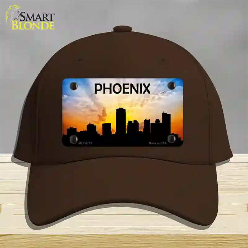 Phoenix Silhouette Novelty License Plate Hat Cotton / Dark Brown