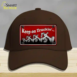 Keep On Trucking Novelty License Plate Hat Cotton / Dark Brown