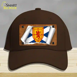 Scotland St. Andrews Flag Scroll Novelty License Plate Hat Cotton / Dark Brown