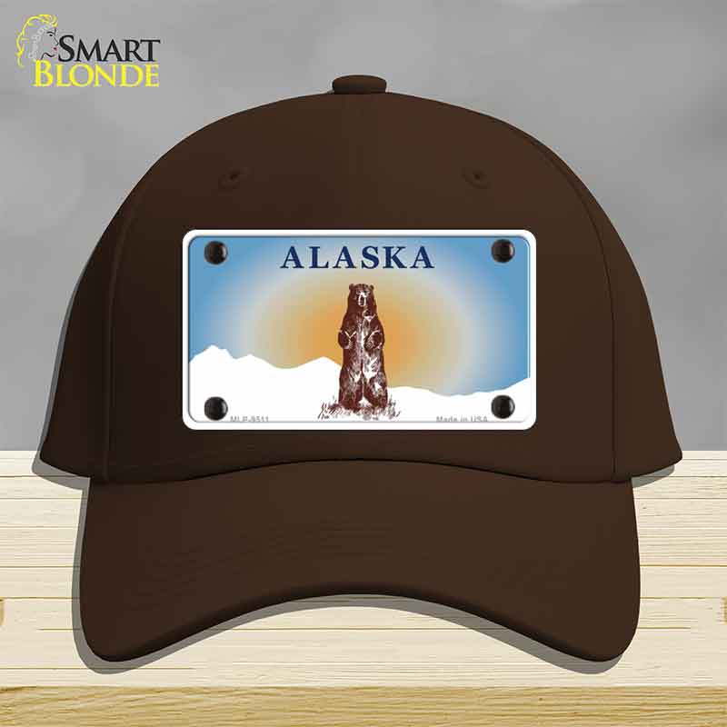 Alaska Bear Novelty License Plate Hat HAT-MLP-9511