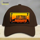 Donkey Arizona Scenic Novelty License Plate Hat Cotton / Dark Brown