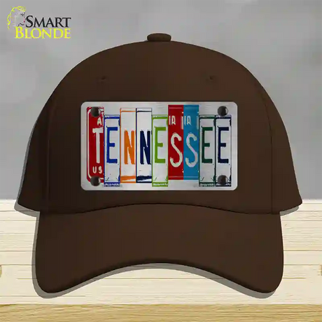 Tennessee License Plate Art Novelty License Plate Hat Cotton / Dark Brown