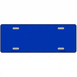 Royal Blue Solid Metal Novelty License Plate
