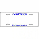 Massachusetts Novelty State Blank Metal License Plate