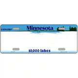 Minnesota Novelty State Blank Metal License Plate