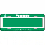 Vermont Novelty State Blank Metal License Plate