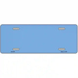 Baby Blue Solid Metal Novelty License Plate