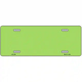 Lime Green Solid Metal Novelty License Plate