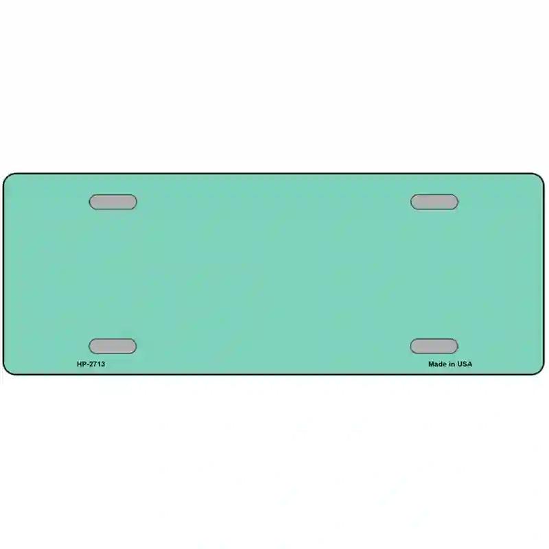 Mint Solid Metal Novelty License Plate