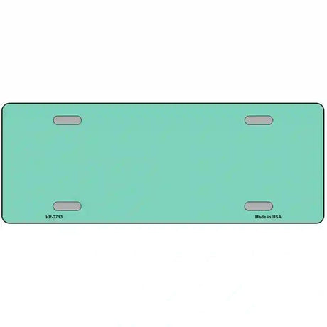 Mint Solid Metal Novelty License Plate
