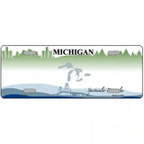 Michigan Novelty State Blank Metal License Plate