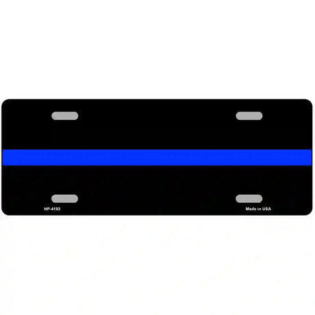 Thin Blue Line Police Metal Novelty License Plate