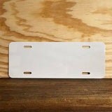 White Dye Sublimation 4.5" x 12" Novelty Metal Half Plate HP-000