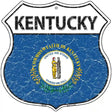 Kentucky State Flag Highway Shield Metal Sign 12" (HS)