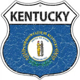 Kentucky State Flag Highway Shield Metal Sign 12" (HS)