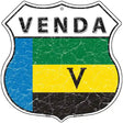 Venda Flag Highway Shield Metal Sign 12" (HS)