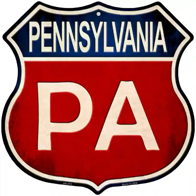 Pa Shield Pennsylvania Highway Shield Sign | Smart Blonde