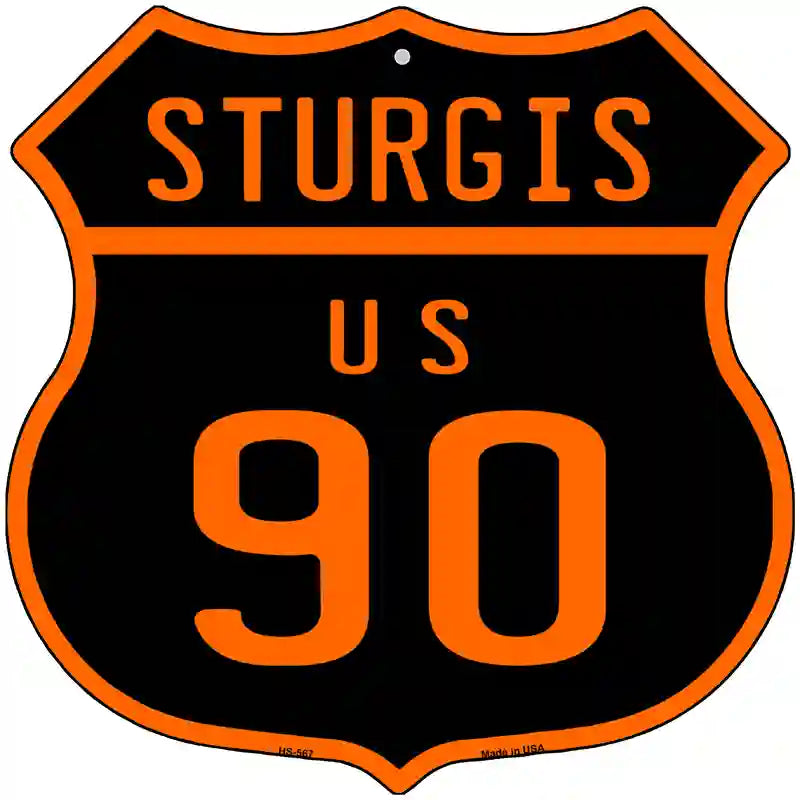 Sturgis US 90 Shield Wall Sign | Smart Blonde