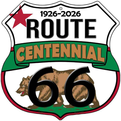 CA Route 66 Centennial Novelty Highway Shield Sign HS-695 12" Sign (HS) Route