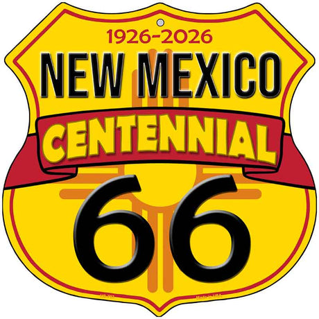 NM Route 66 Centennial Novelty Highway Shield Sign HS-701