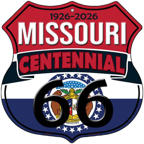 MO Route 66 Centennial Novelty Highway Shield Sign HS-713