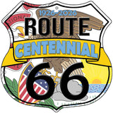 IL Route 66 Centennial Novelty Highway Shield Sign HS-716