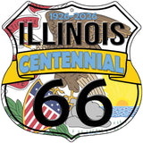 IL Route 66 Centennial Novelty Highway Shield Sign HS-716
