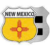 New Mexico State Flag Highway Shield Metal Sign 5" (HSM)