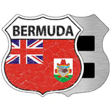 Bermuda Flag Highway Shield Metal Sign 5" (HSM)