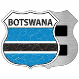 Botswana Flag Highway Shield Metal Sign 5" (HSM)