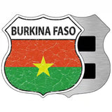 Burkina Faso Flag Highway Shield Metal Sign 5" (HSM)