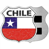 Chile Flag Highway Shield Metal Sign 5" (HSM)