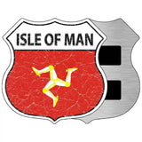 Isle of Man Flag Highway Shield Metal Sign 5" (HSM)