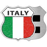 Italy Flag Highway Shield Metal Sign 5" (HSM)