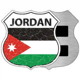 Jordan Flag Highway Shield Metal Sign 5" (HSM)