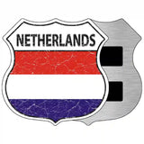 Netherlands Flag Highway Shield Metal Sign 5" (HSM)