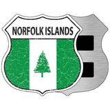 Norfolk Islands Flag Highway Shield Metal Sign 5" (HSM)